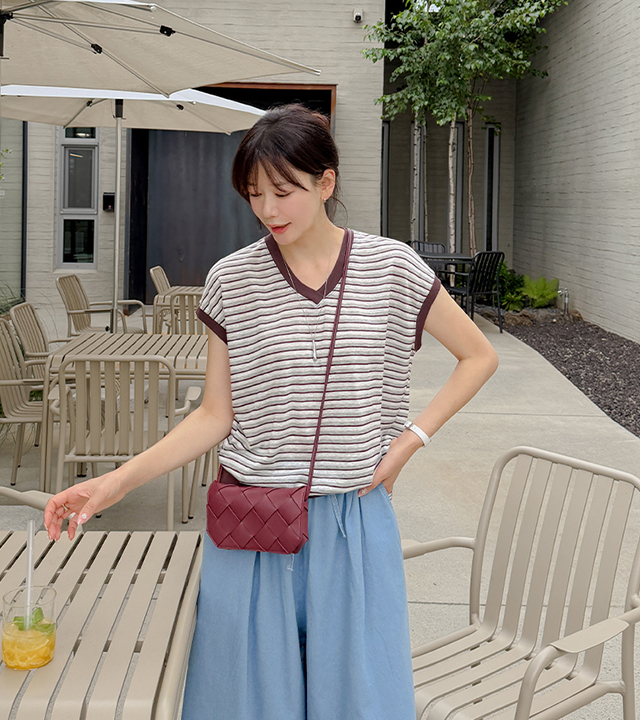 Sparkling Tencel Cap Sleeve Tee