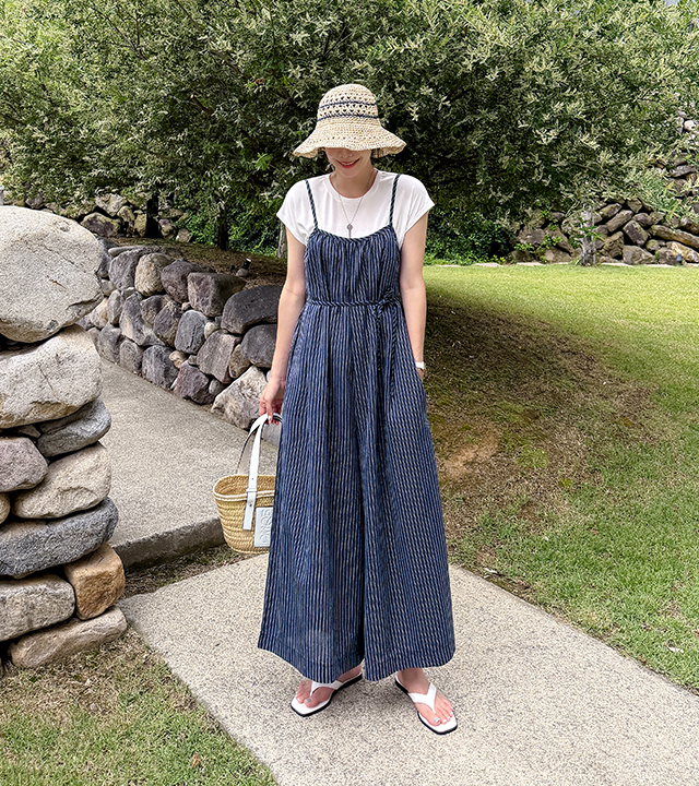 Lumi striped jumpsuit