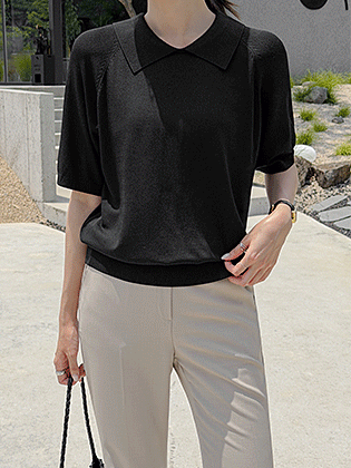 Aren Viscose Collar Knit