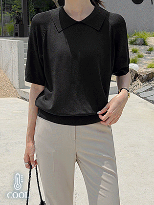 Aren Viscose Collar Knit