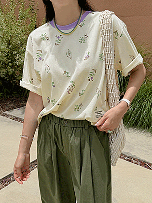 Lavender Patch Short Sleeve T-shirt