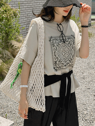 Seed Paisley Short Sleeve Tee