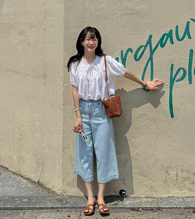 Levene Smoke Linen Blouse