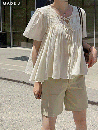 [MADE] Ramud shirring blouse