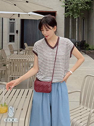 Sparkling Tencel Cap Sleeve Tee