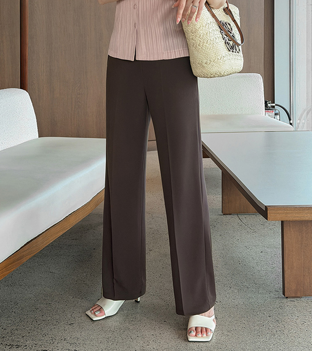 DN Belly-Slimming Elastic Waist Slacks 