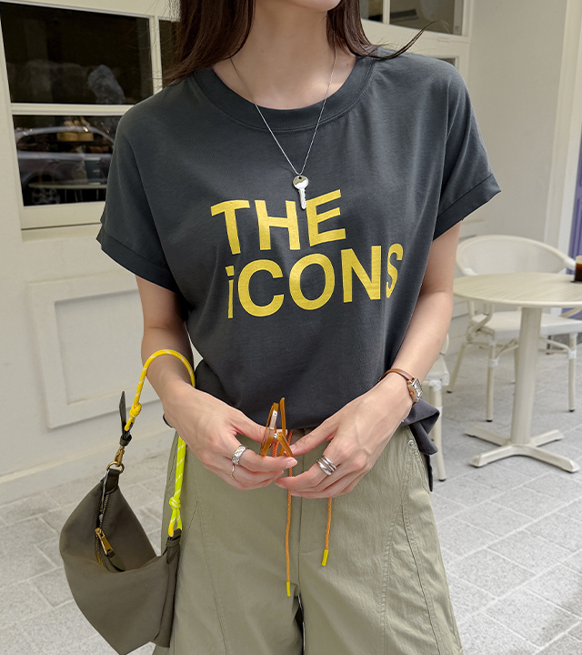 Icon color block print T-shirt
