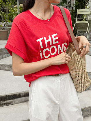 Icon color block print T-shirt