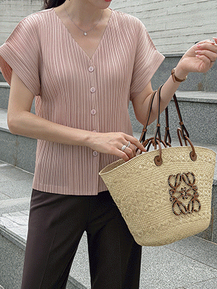 Classic Pleated Cardigan