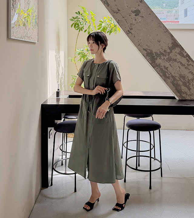 Jude Wright button dress