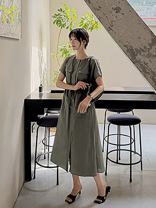 Jude Wright button dress