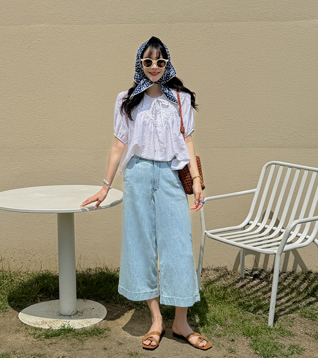 [MADE] Linen-like Crooked Denim Pants