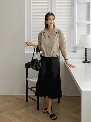 Light strap shirt jacket