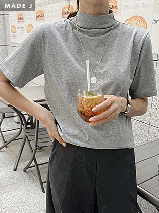[MADE] Fine Half-Neck Short Sleeve Tee