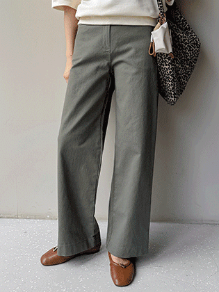 Wear wide cotton pants with elastic waistband at the back