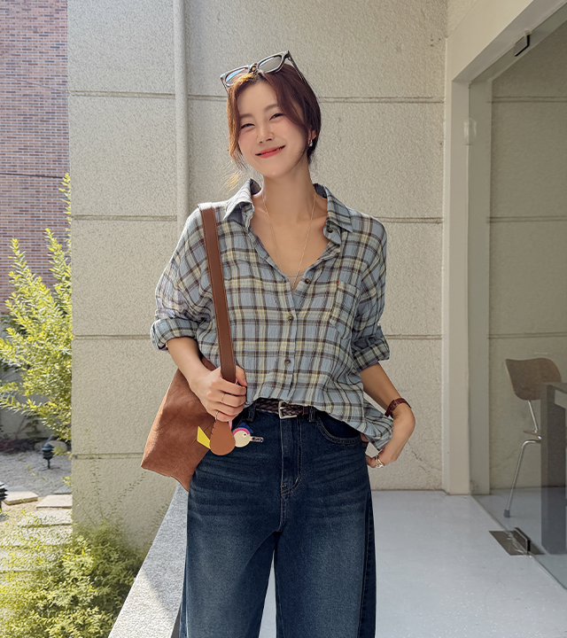 Bruni Yoru check shirt