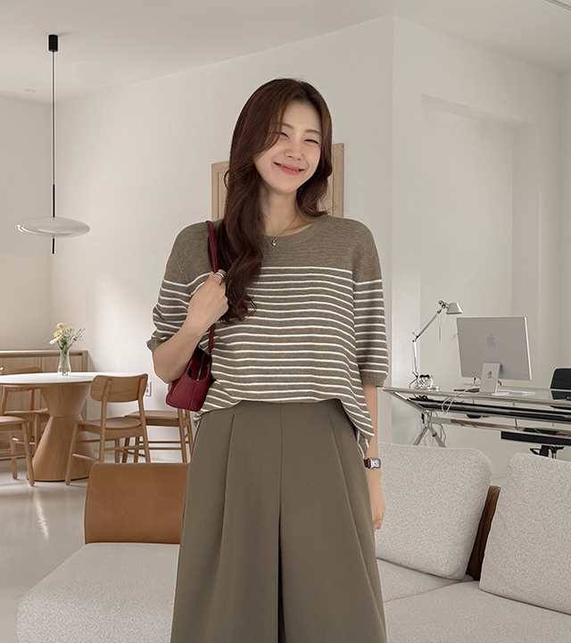 Melin Viscose Short Sleeve Knit 