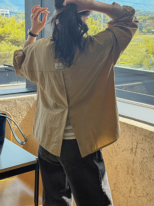 Mentor Patch Back Button Shirt