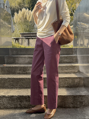 Autumn slit pants