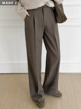 [MADE] Nonno Pintuck Wide Slacks