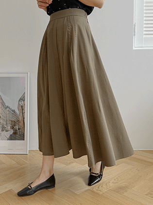 Ambernie pintuck skirt