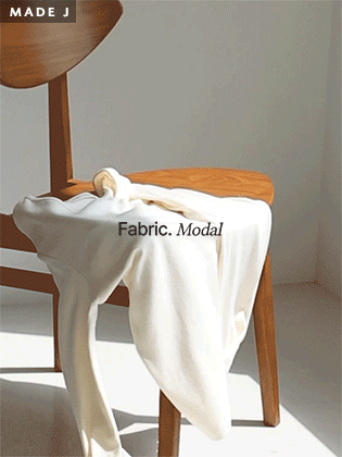 [MADE] Fine U-neck Modal Long Sleeve Tee