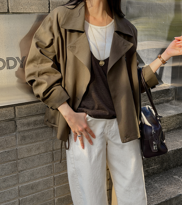 Modern String Trench Jacket