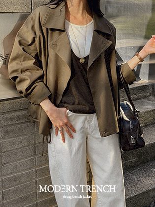 Modern String Trench Jacket