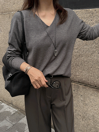 New Mild Wholegarment Knit (2 Types: Round Neck/V-Neck)  