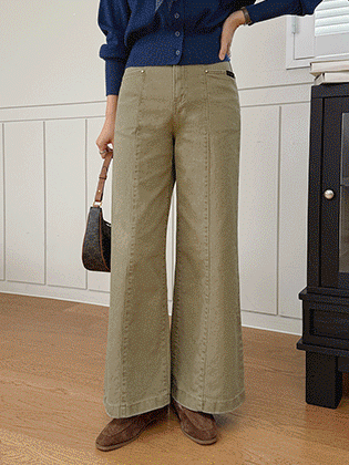 Rojason Cut-out Cotton Pants
