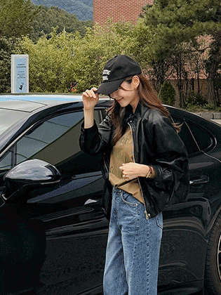 Seated Leather Blouson