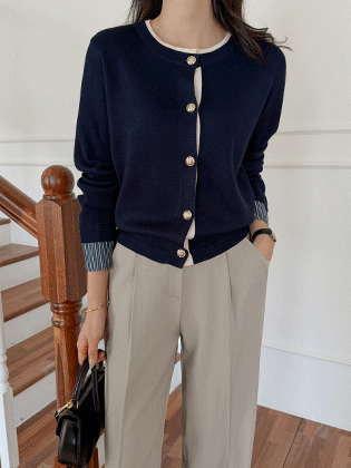 Vienna Striped Layered Cardigan