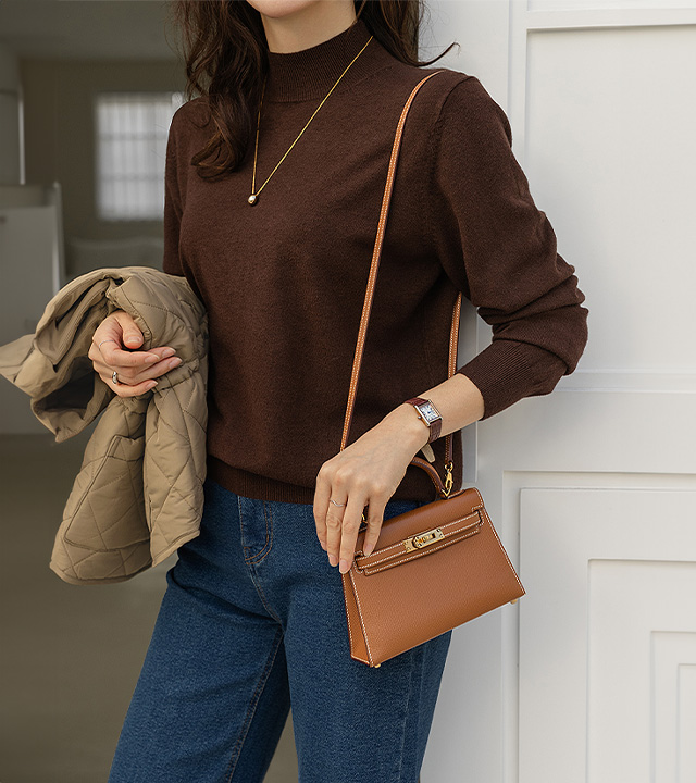 [MADE] Eames Basic Mock Turtleneck Knit #LastChance