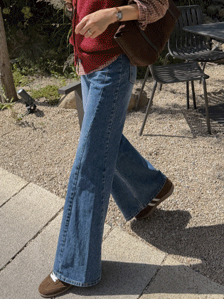 Sleek Flare Denim Pants