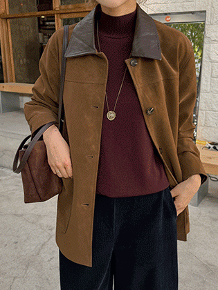 Clash Suede Half Jacket