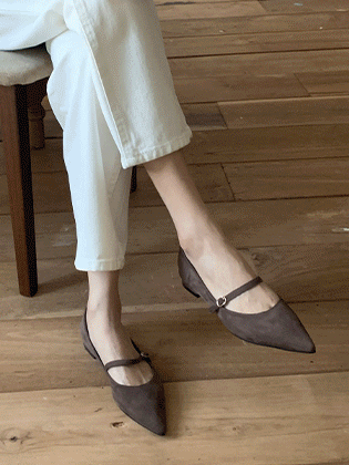 Cecil Pointed Strap Flats