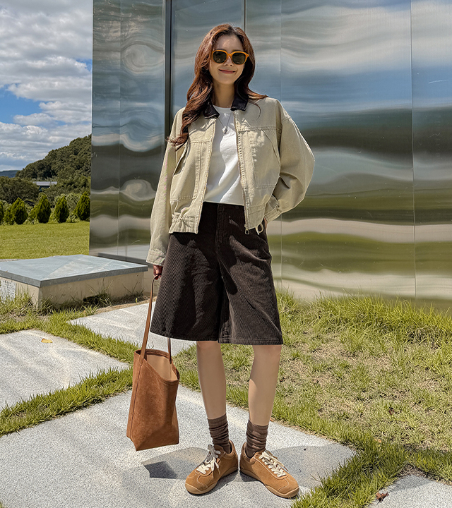 London Corduroy Bermuda Pants