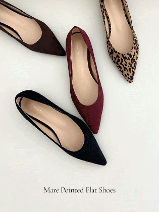 Mare pointed flat shoes
