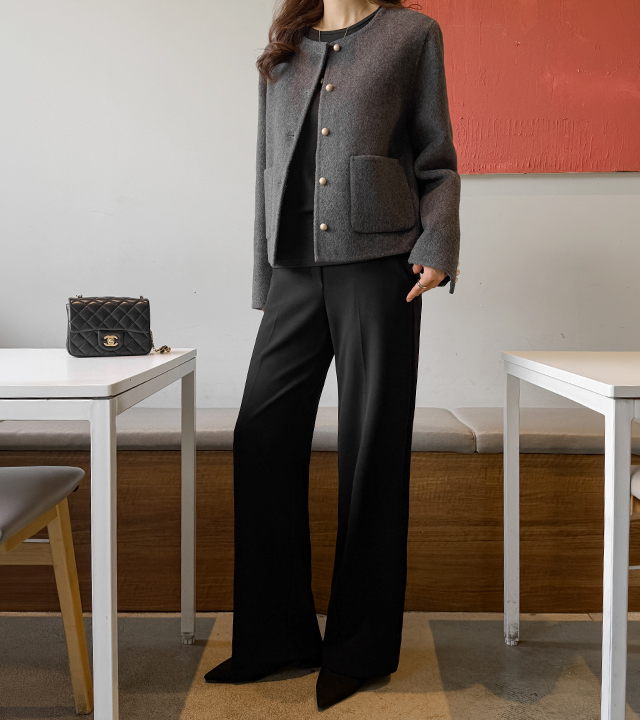 [MADE] Slangy Wide Easy Banding Slacks