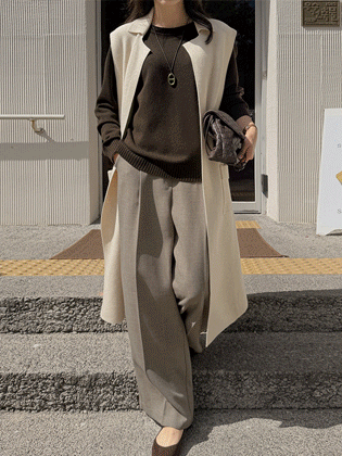 Poise Cash Tailored Long Vest