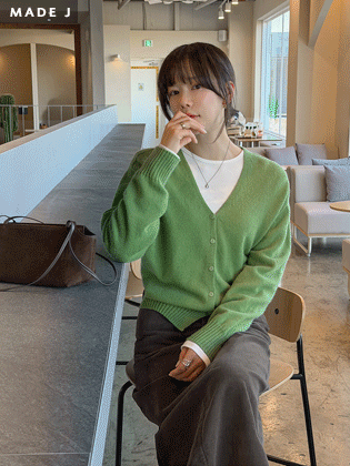 [MADE] Core Wool 100% Whole Garment Knit Cardigan 