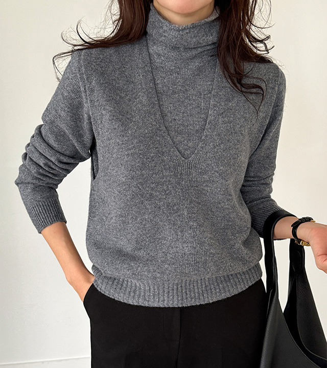 [MADE] Core Wool 100% Whole Garment Knit Vest