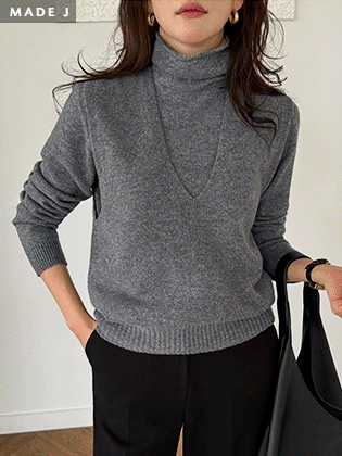 [MADE] Core Wool 100% Whole Garment Knit Vest