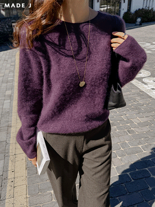 [MADE] Brush Wool Cashmere Whole Garment Knit