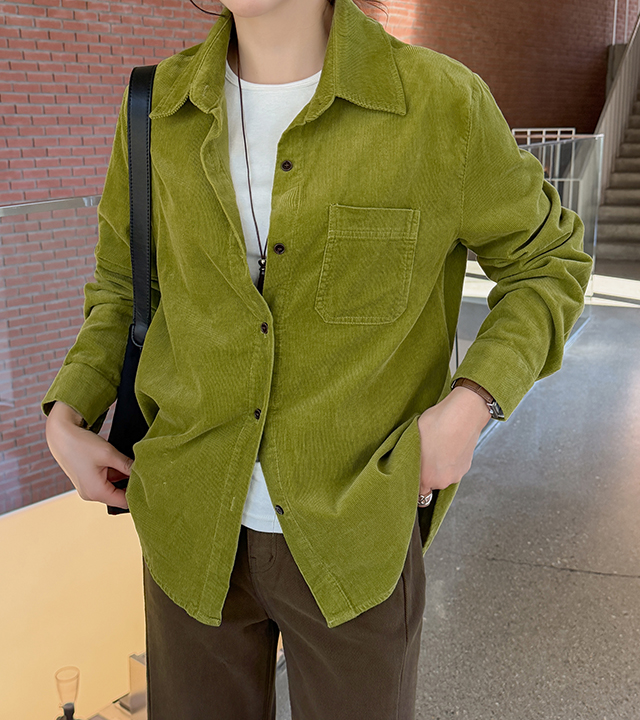 Adele Corduroy Pocket Shirt