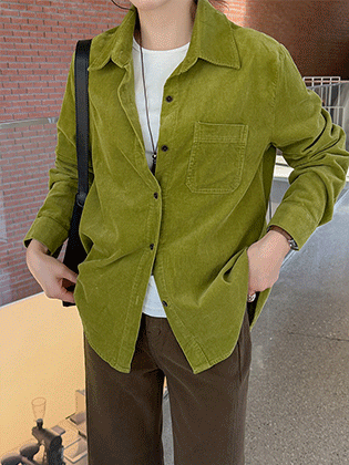 Adele Corduroy Pocket Shirt