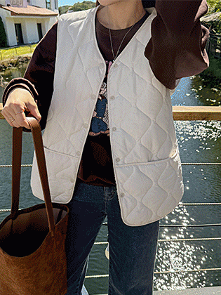 Ravi Diamond Quilted Tumble Vest