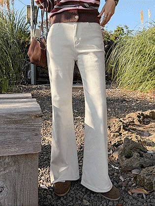 Elodie Bootcut Cotton Pants