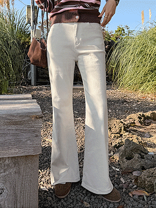 Elodie Bootcut Cotton Pants