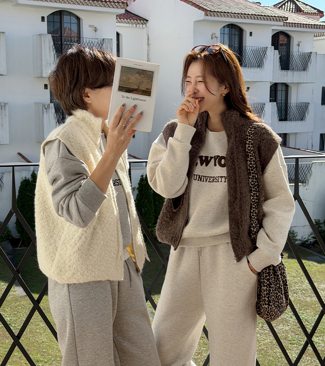 Lua Boucle Zip-up Vest